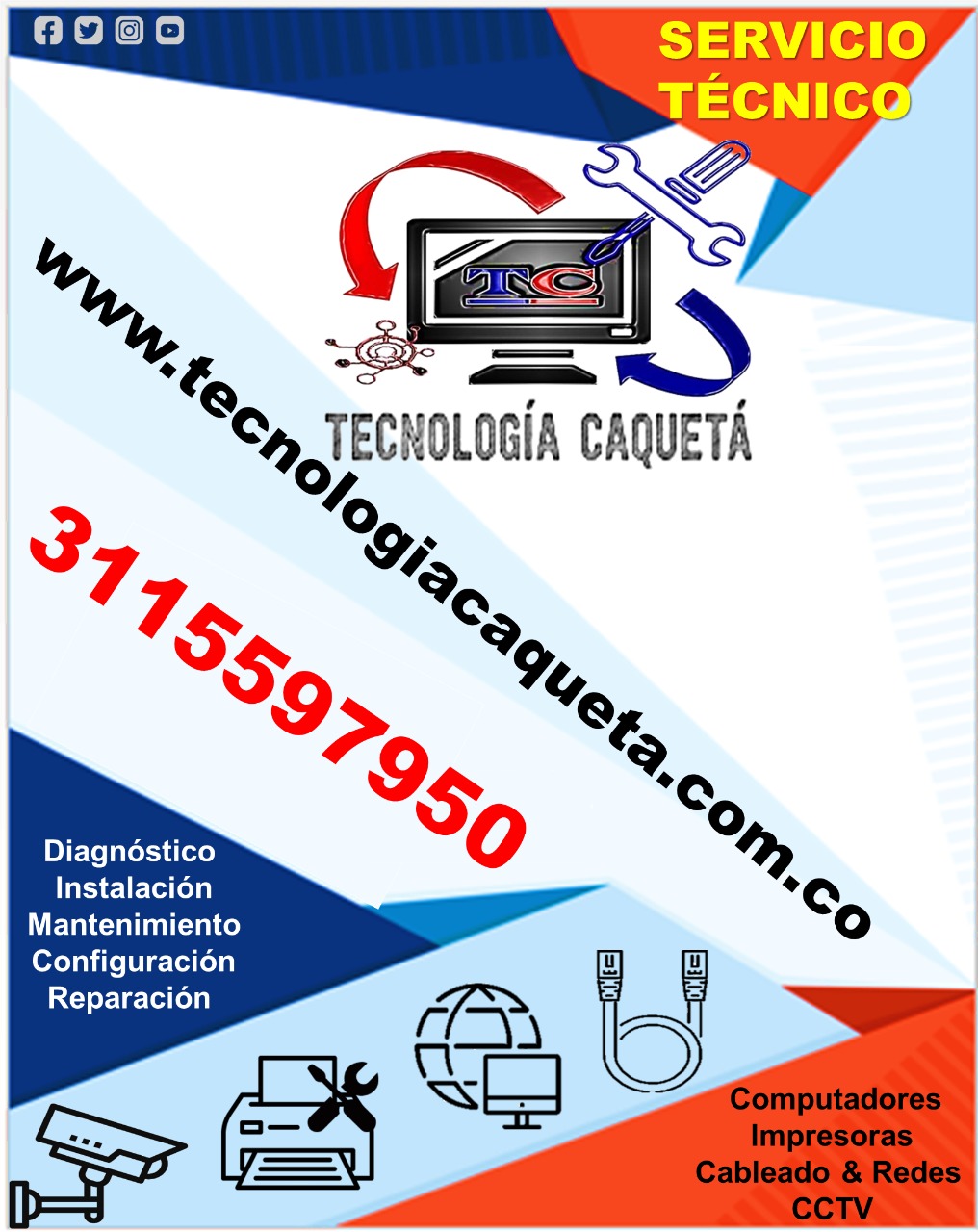 Web Servicios Tecnología Caquetá Domicilio TC